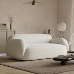 كنبة ثلاث مقاعد كتان وام دى اف تايلاندى - ابيض